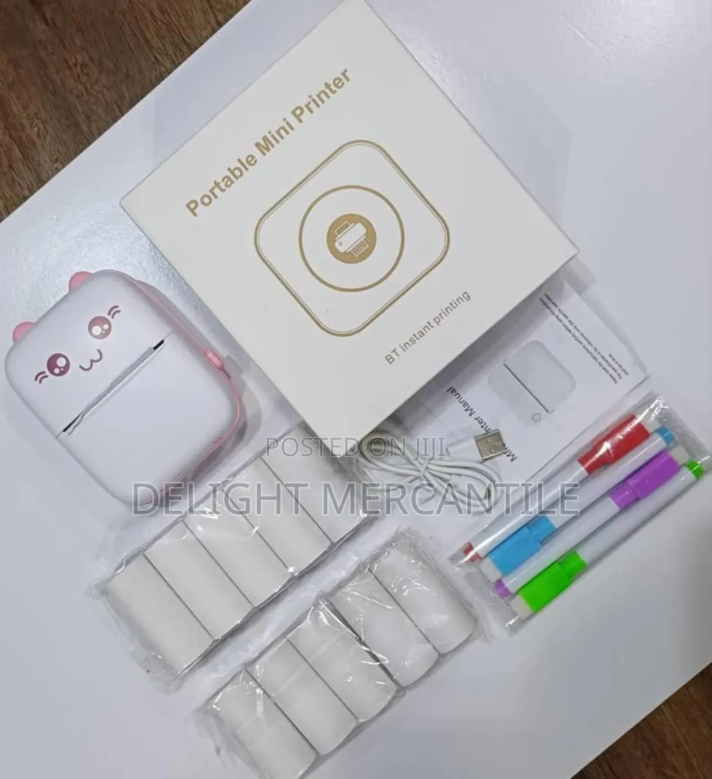 Bluetooth Portable Mini Printer With Accessories