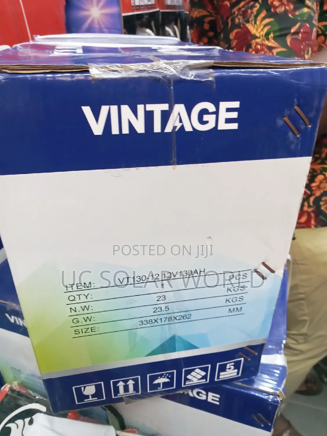 Vintage 130ah 12v Deep Cycle Battery