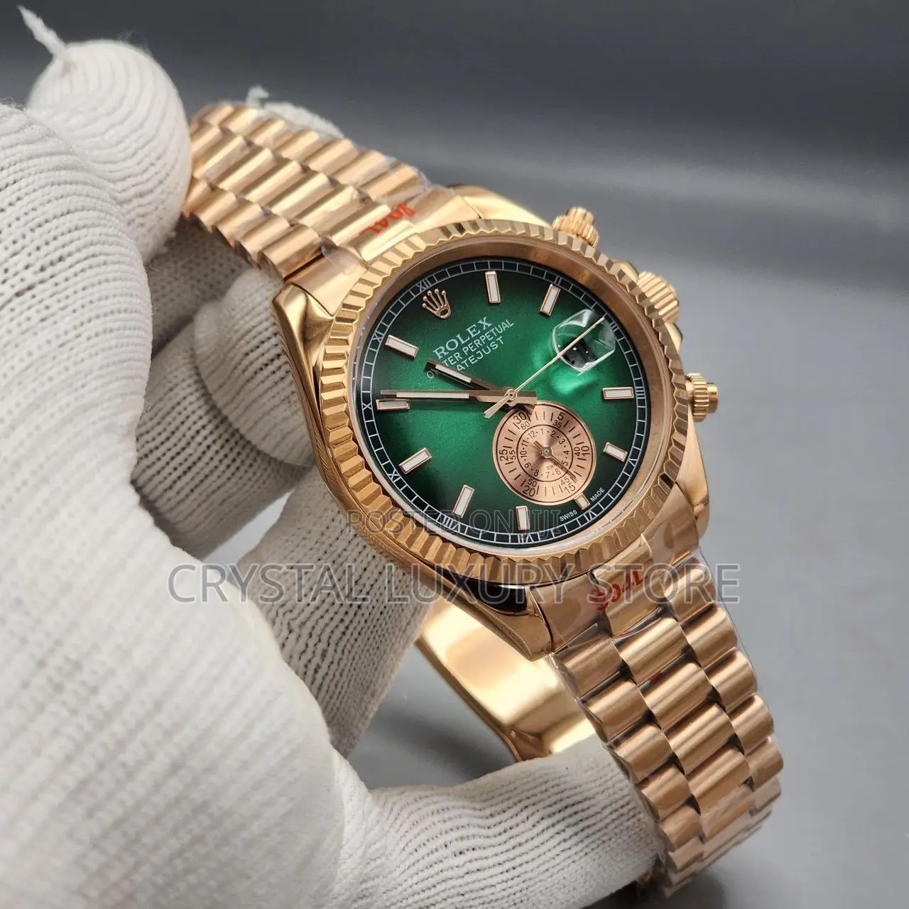 Rolex Quality Luxury Men Chain Wristwatch