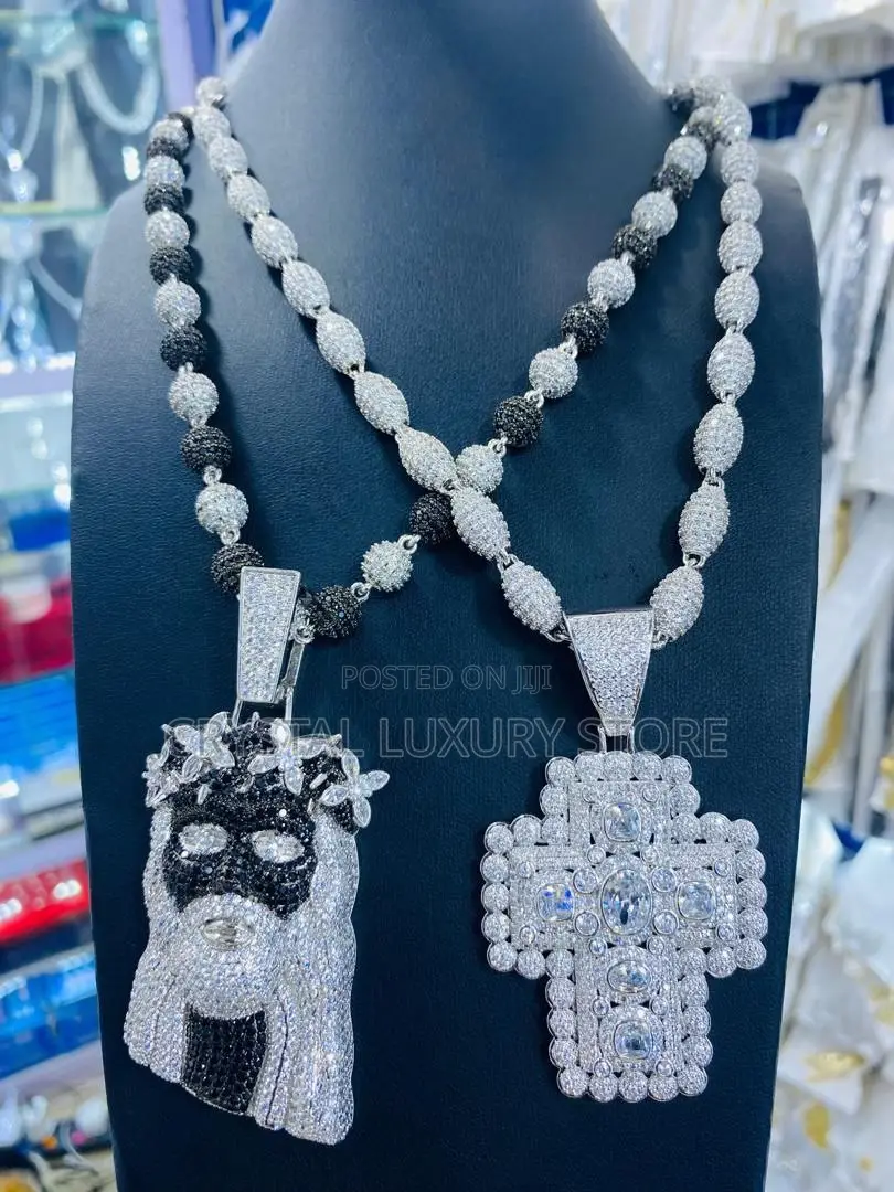 New Cubic Zirconia Quality Luxury Men Necklace