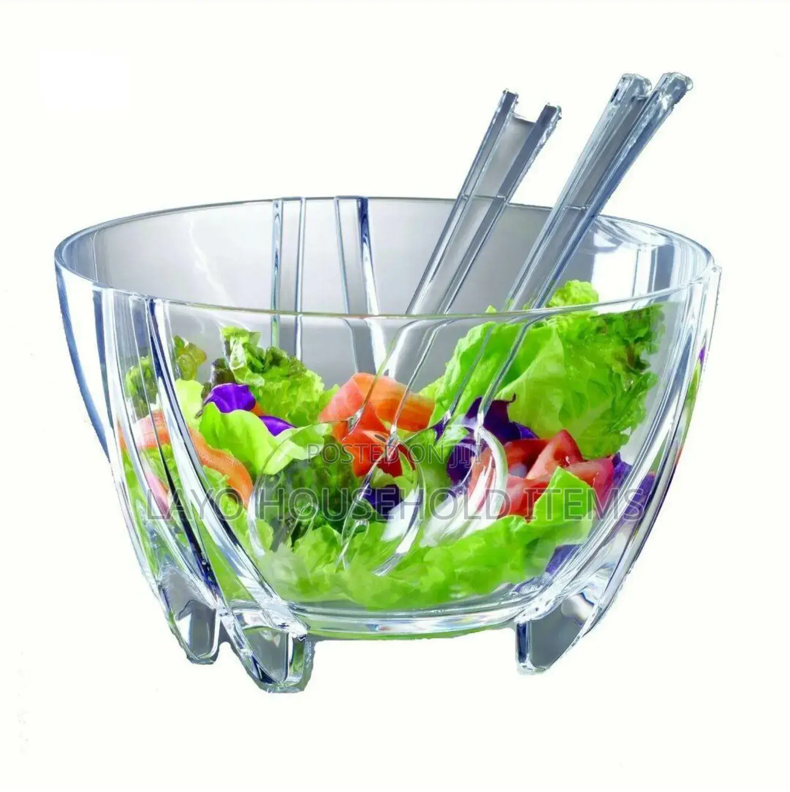 High Quality Acrylic Luxury Salad Mixing Bowl