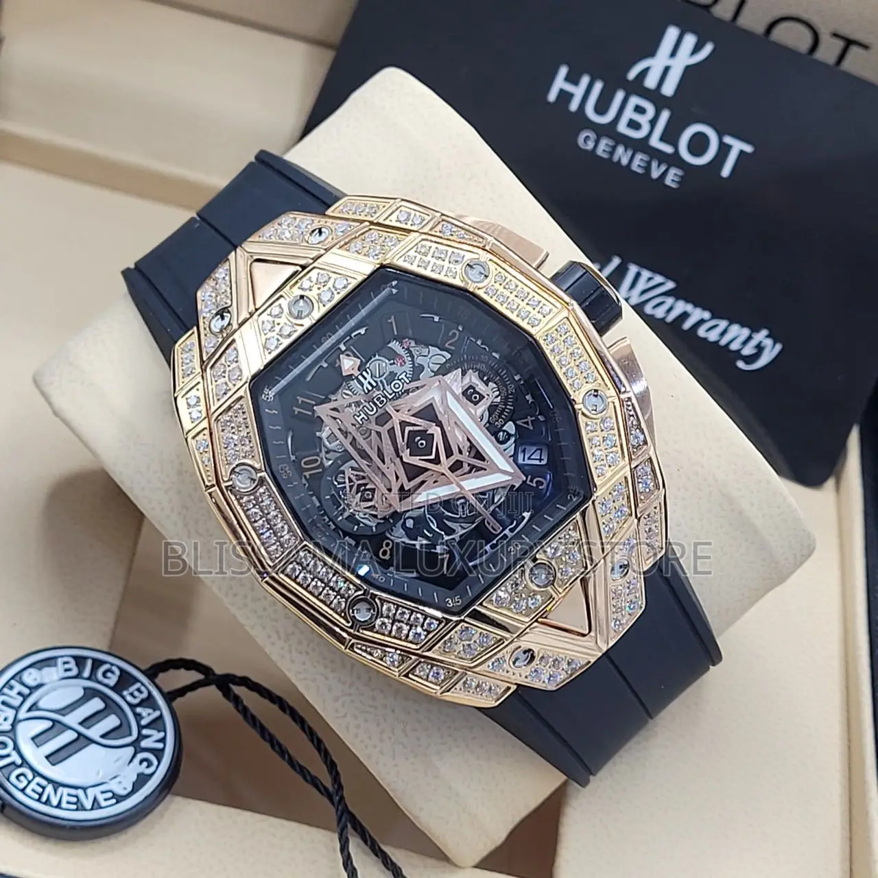 Luxury Hublot Rubber Strap Wristwatches