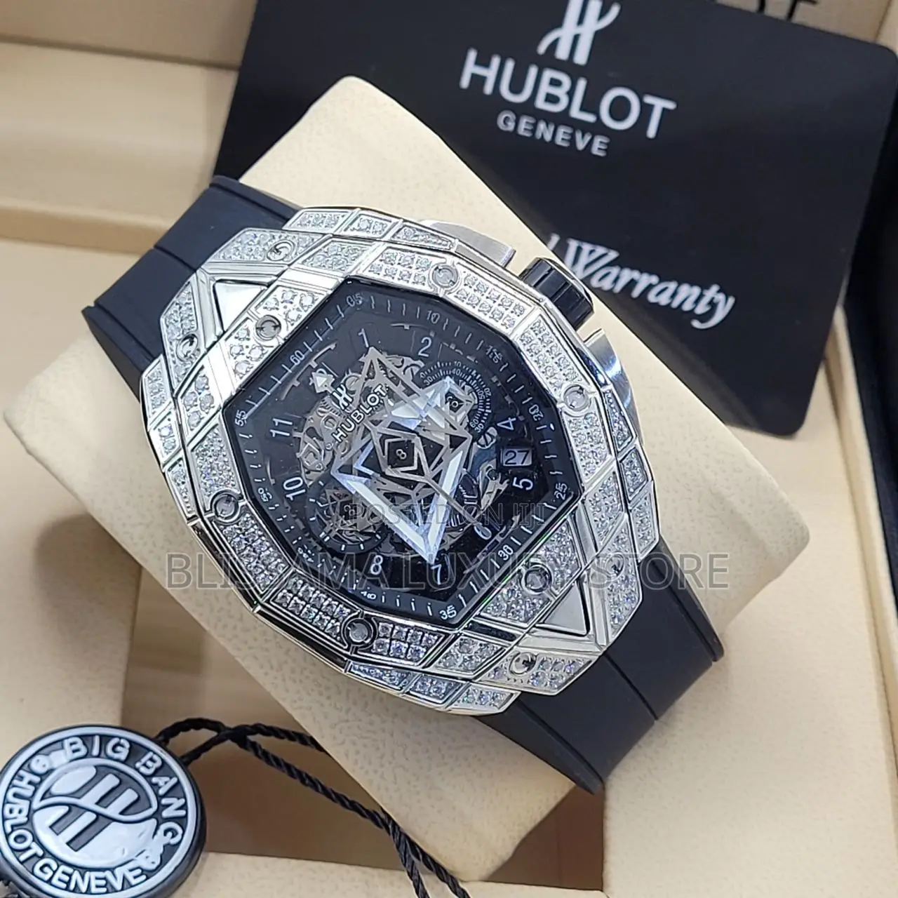 Luxury Hublot Rubber Strap Wristwatches