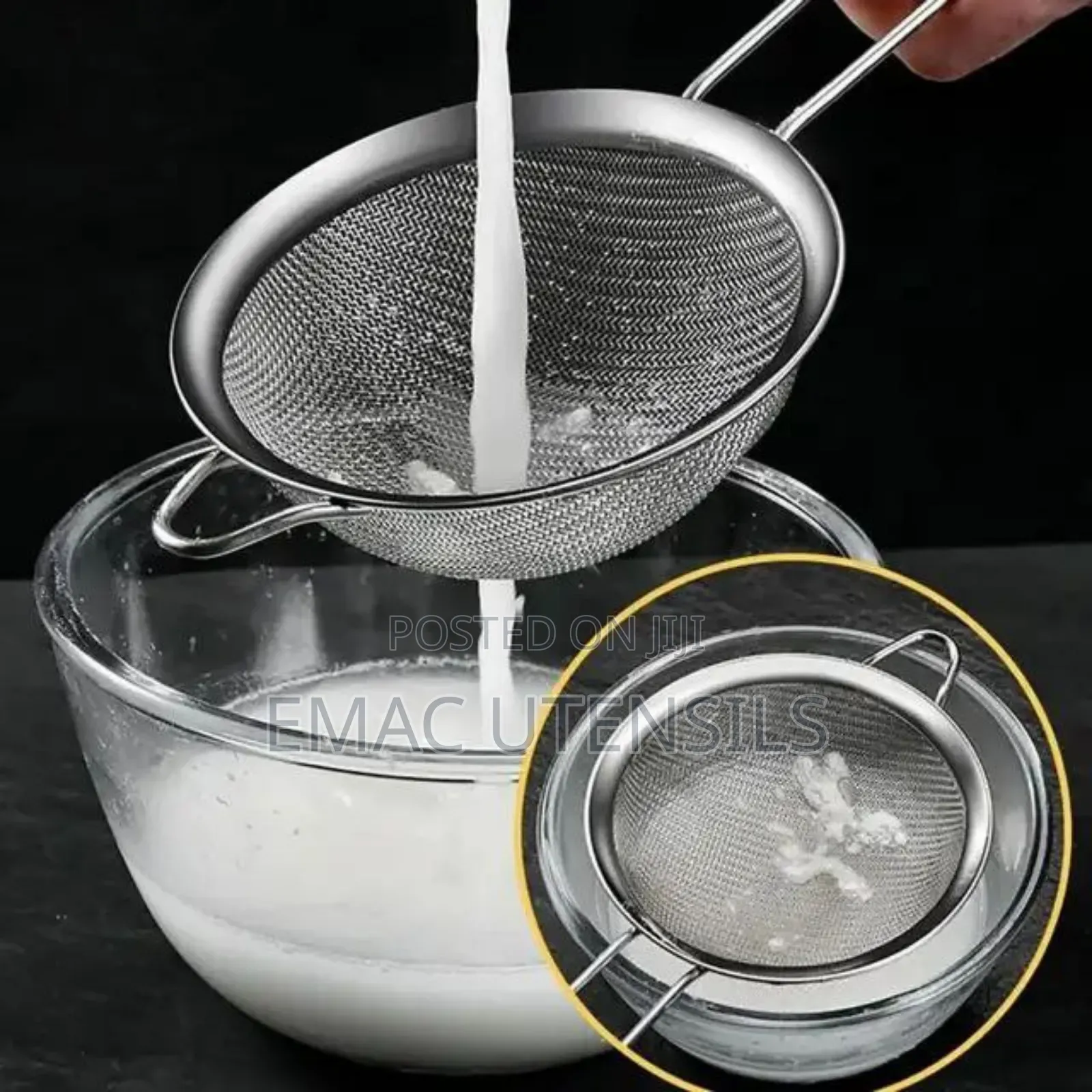 Stainless Steel 3in1 Set Mesh Strainer Colander