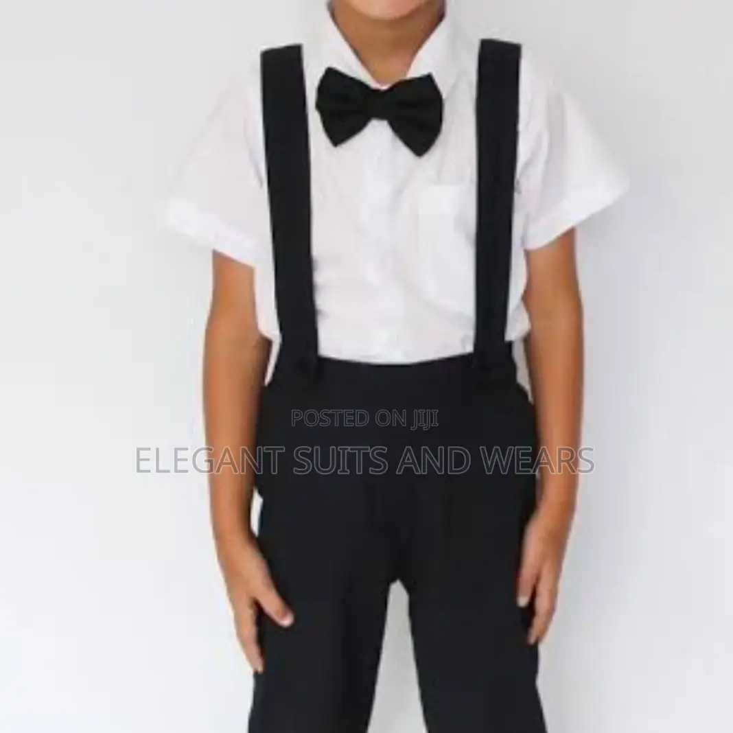 Suspender With Bowtie- Kids