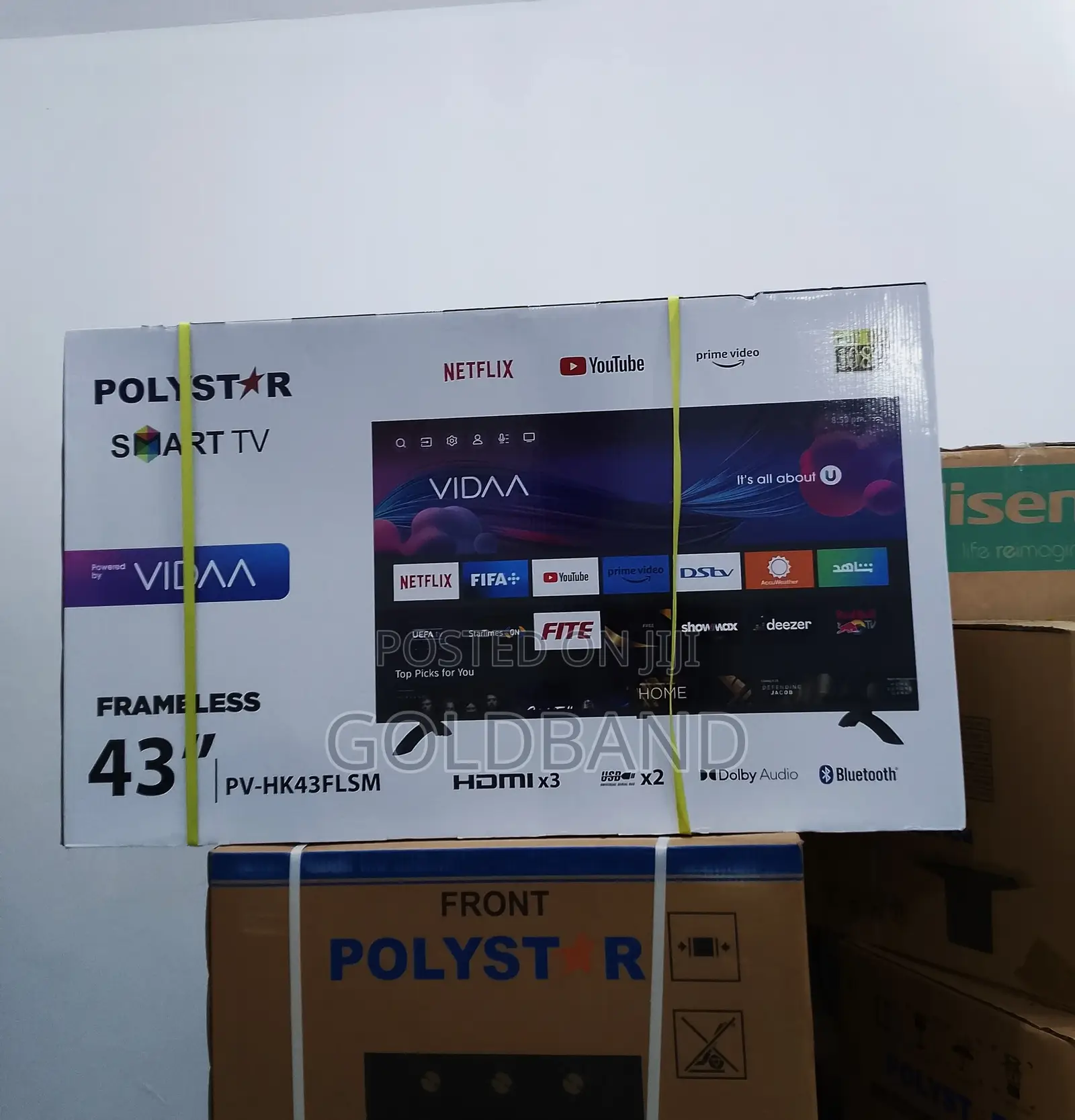 "PV-HK43FLSM" Polystar 43" Frameless Full HD Smart Tv