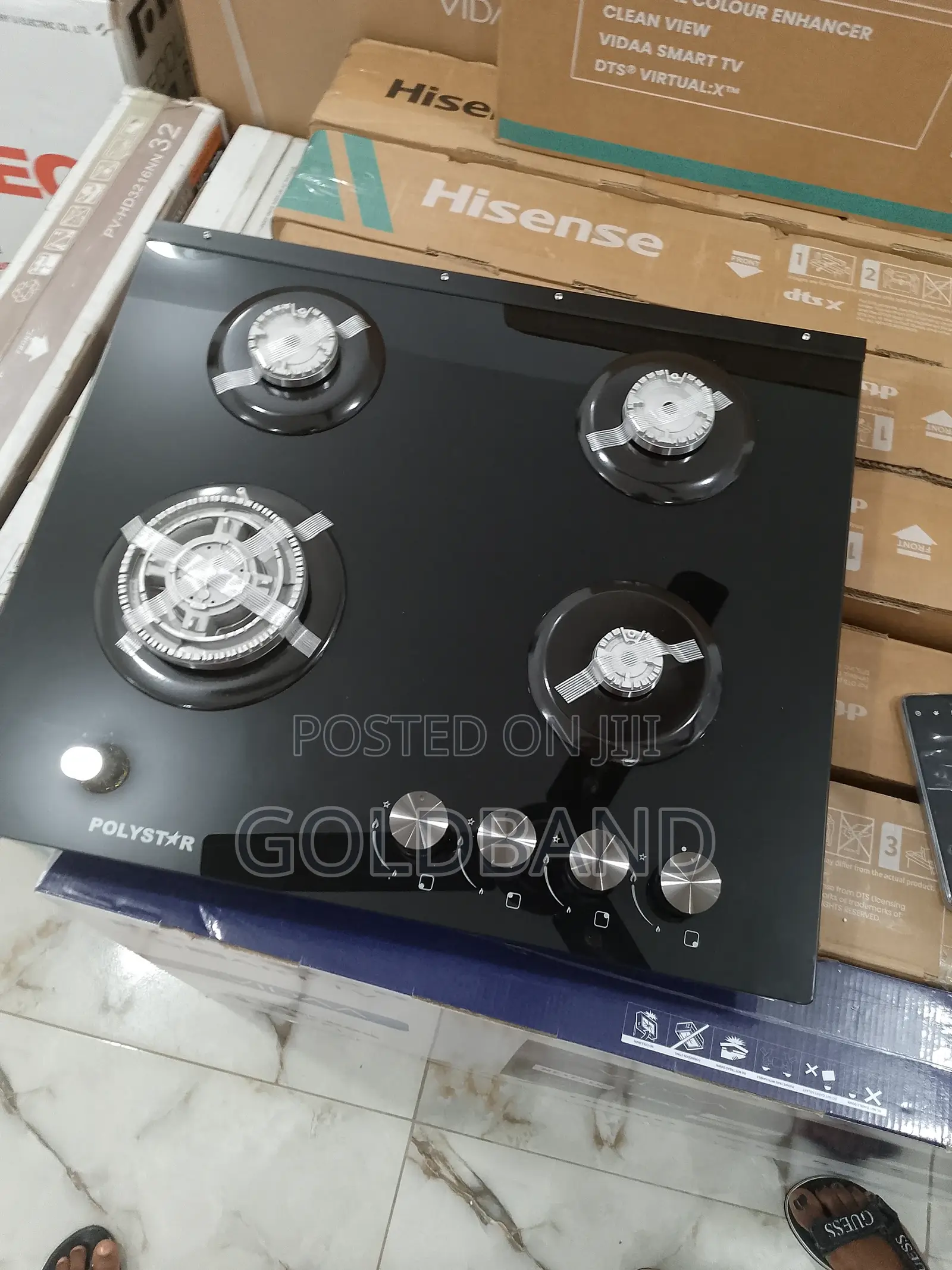Brand New Pv-Gt60g4 Polystar Inbuilt 4 Burner Gas Hob