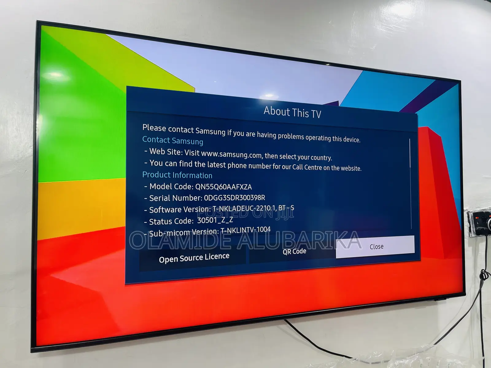 Samsung 55inch Class Qled Q60A Quantum HDR Smart TV