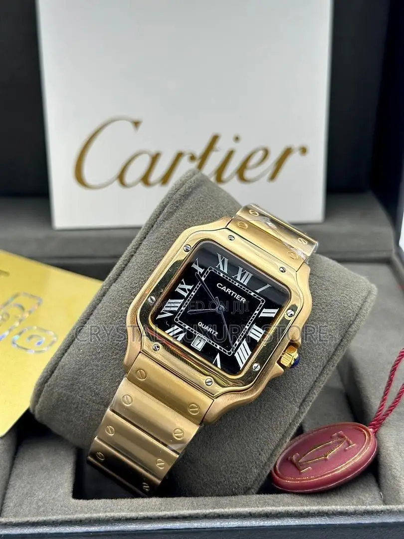 Cartier Quality Luxury Men Chain Wristwatch