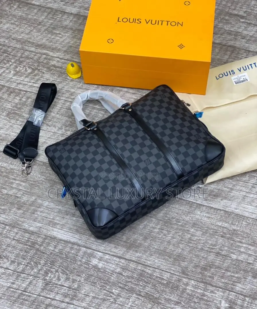Louis Vuitton Quality Luxury Genuine Leather Laptop Bag