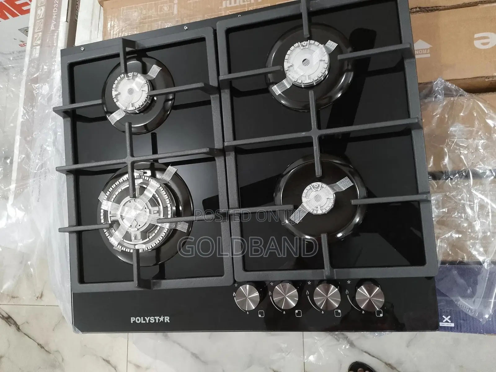 Most Efficient Pv-Gt60g4 Polystar Inbuilt 4 Burner Gas Hob