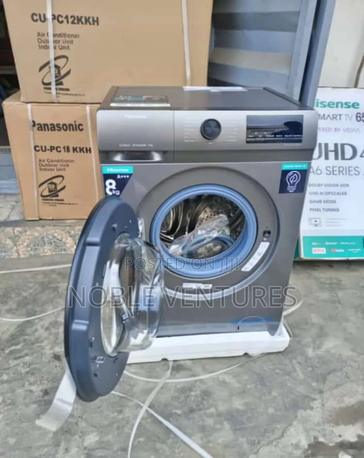 Hisense 8kg Front Loader Wishing Machine 100%Copper
