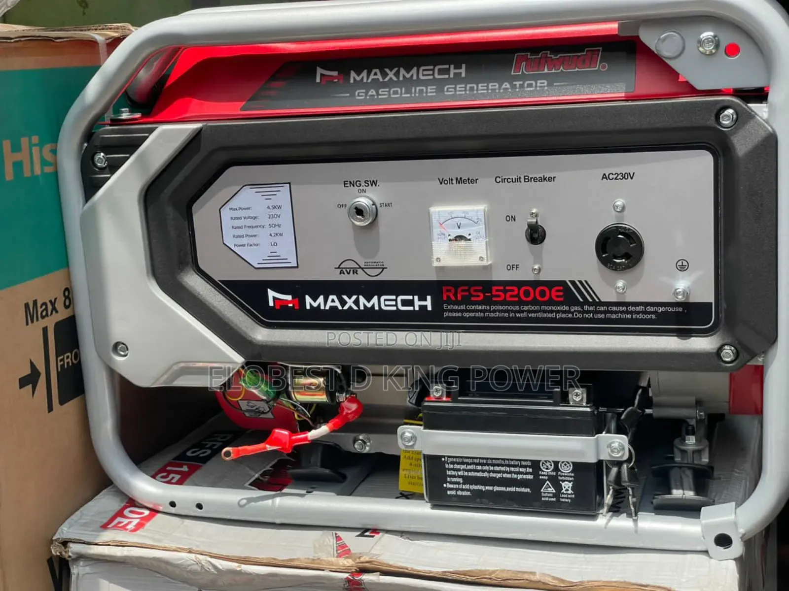 4.5kva 100% Copper Coil Generator With Key Start