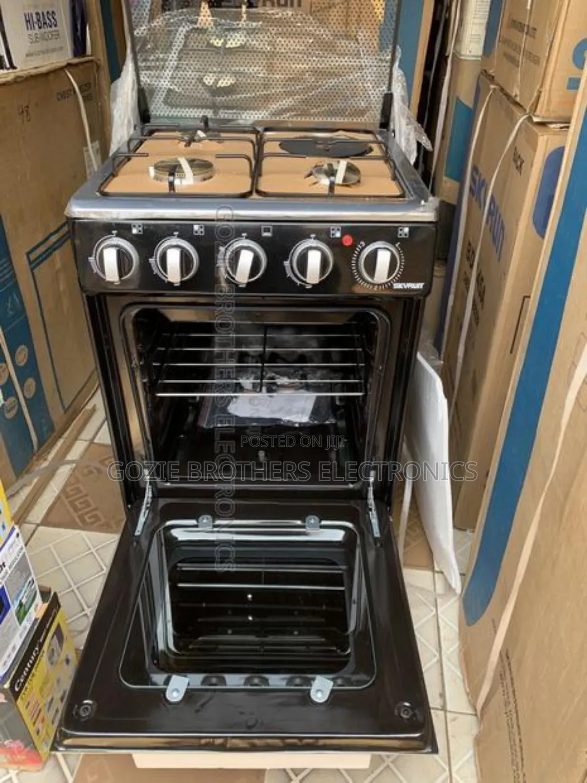 Skyrun 3 Gas 1 Electric Standing Gas Cooker
