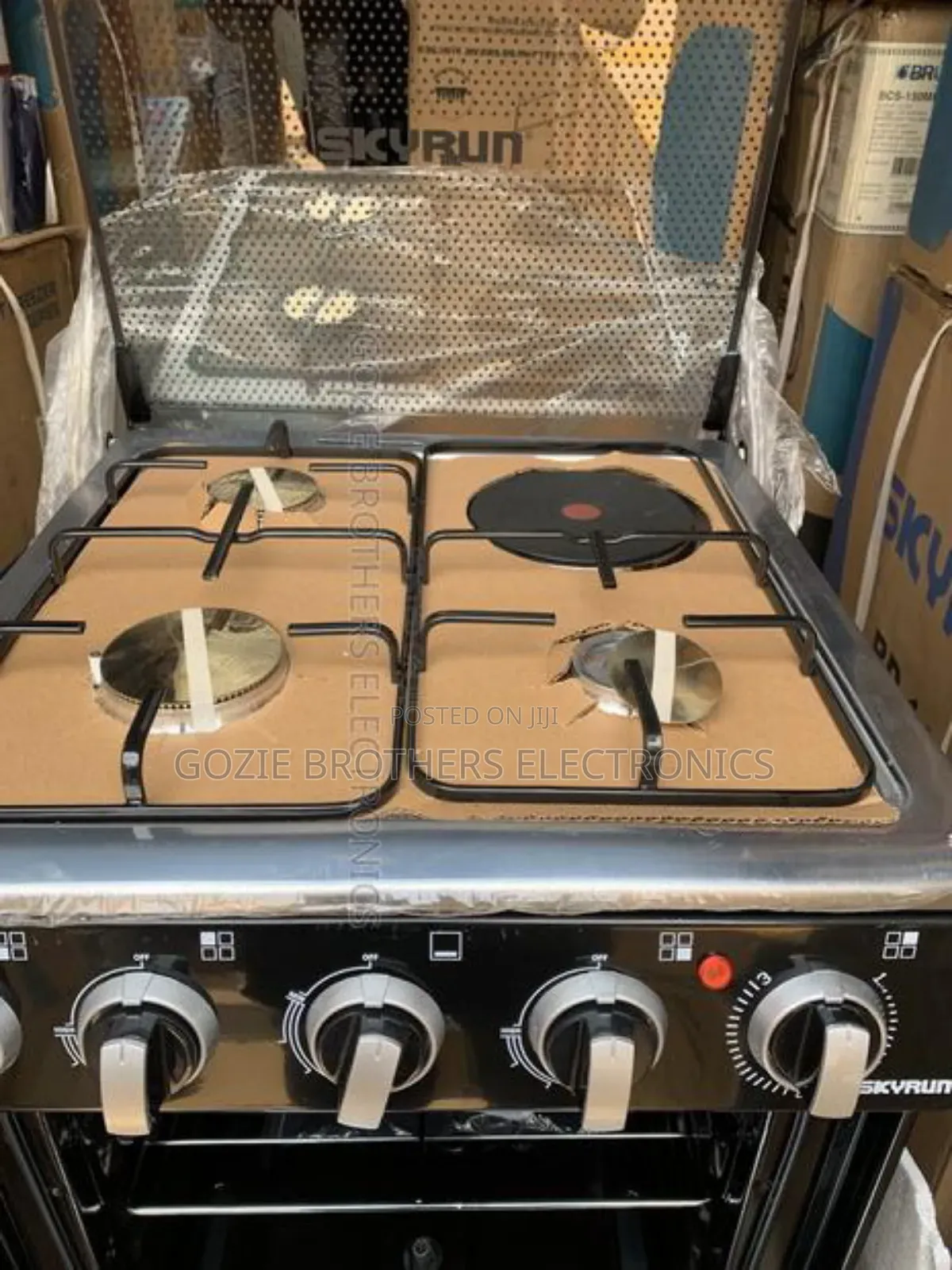 Skyrun 3 Gas 1 Electric Standing Gas Cooker