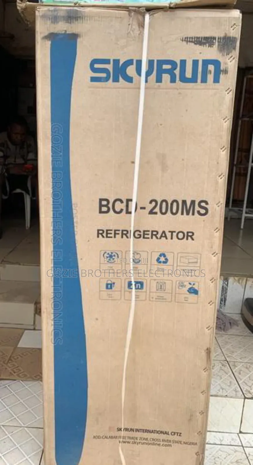 Skyrun Double Door Refrigerator 200 Liters