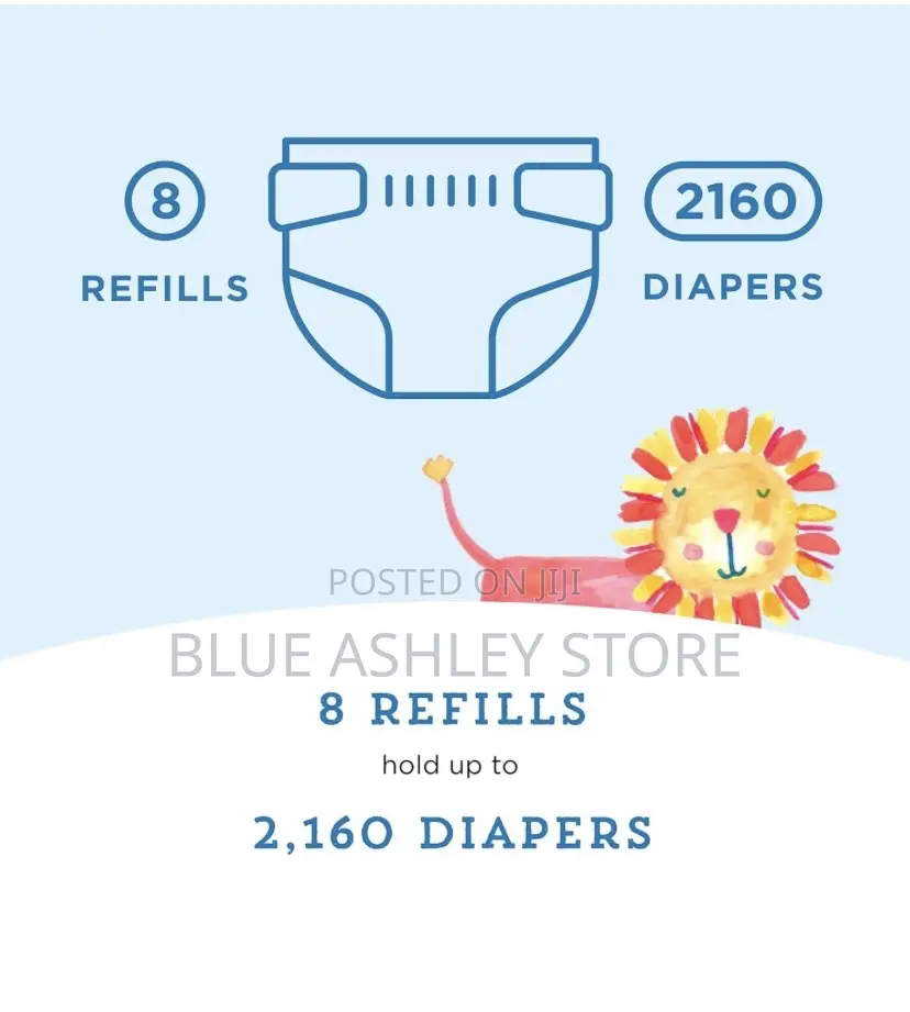 Mama Bear Diaper Pail Refills for Genie Pails 8 Packs of 270