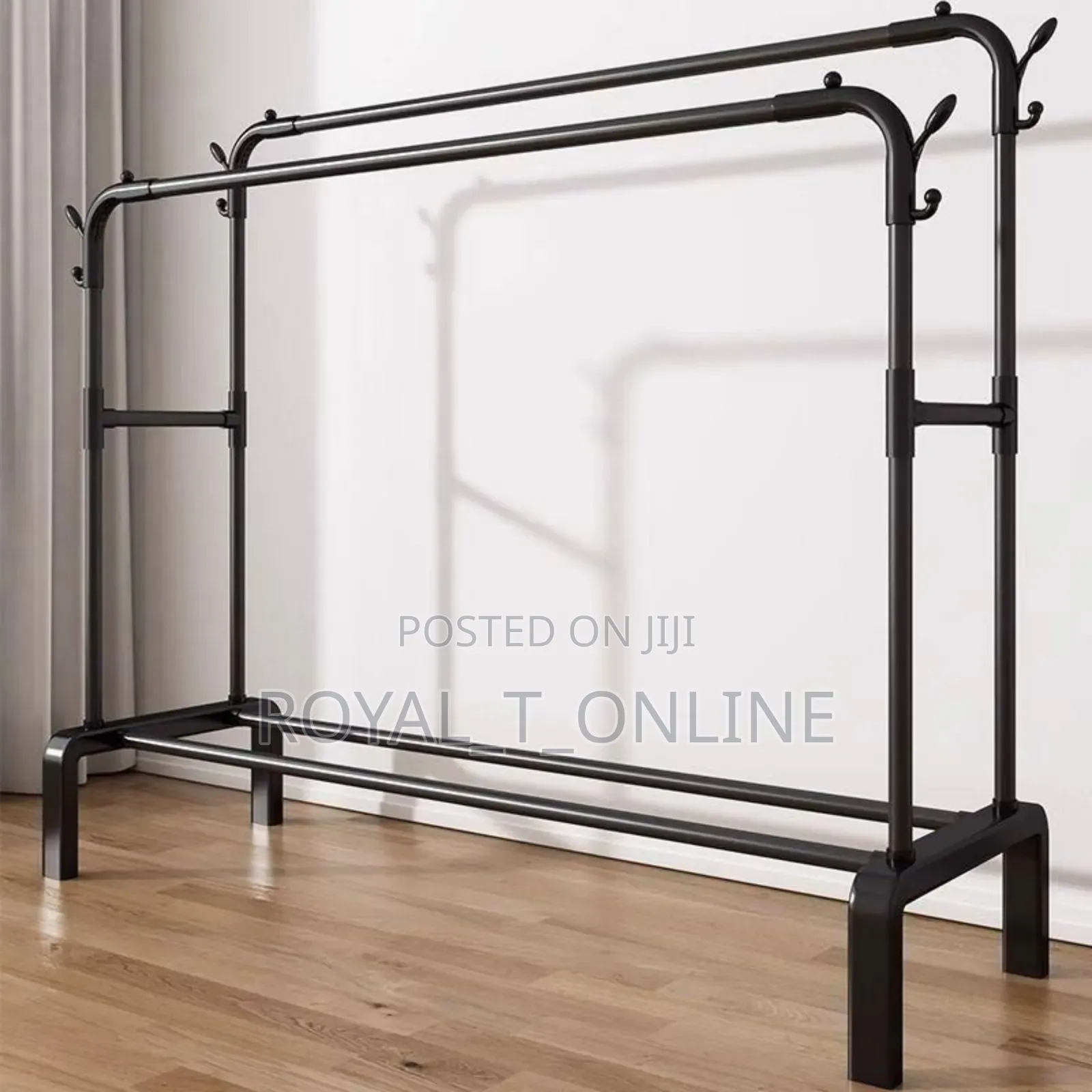 Double Pole Cloth Hanger in Abuja. Display Cloth Rack Wardrobe Abuja