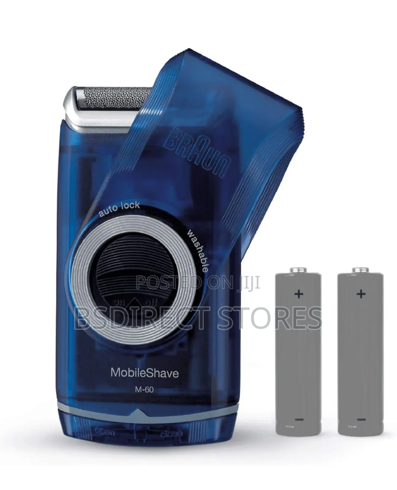 Braun Mobileshave Wet and Dry Portable Electric Shaver M-60b