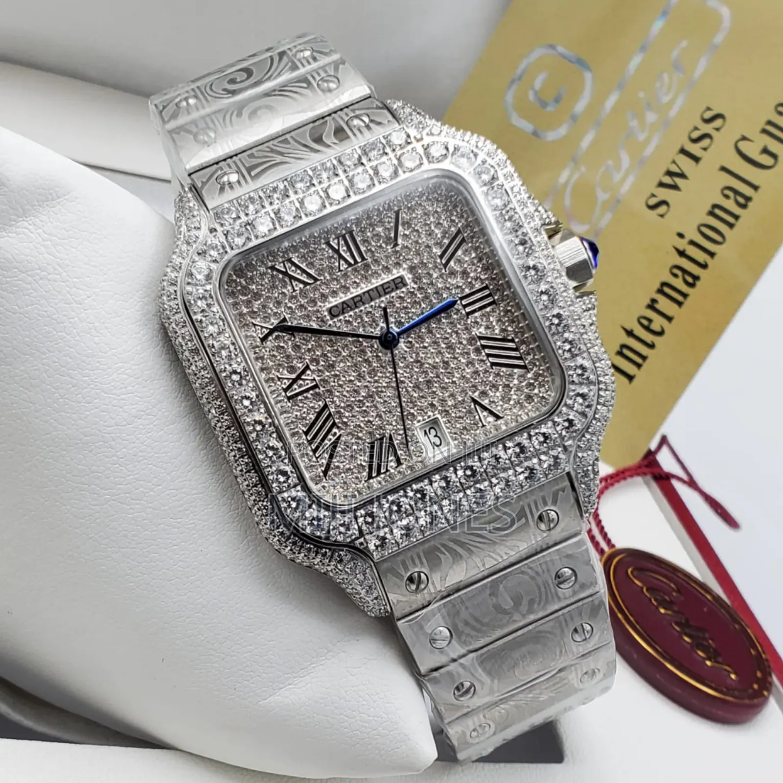 Cartier Studded Dial Chain Strap