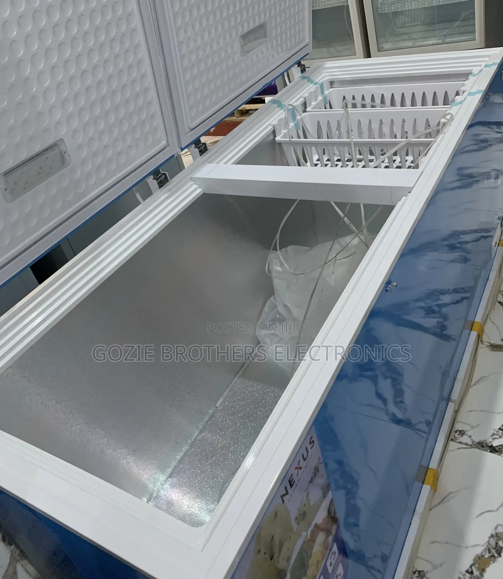 Nexus Double Doors Chest Freezer 520liters(Blue) Nx-695c