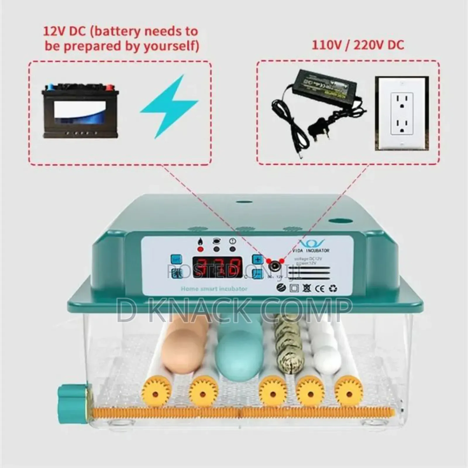 Automatic Eggs Turning 16 Bird Eggs Incubator