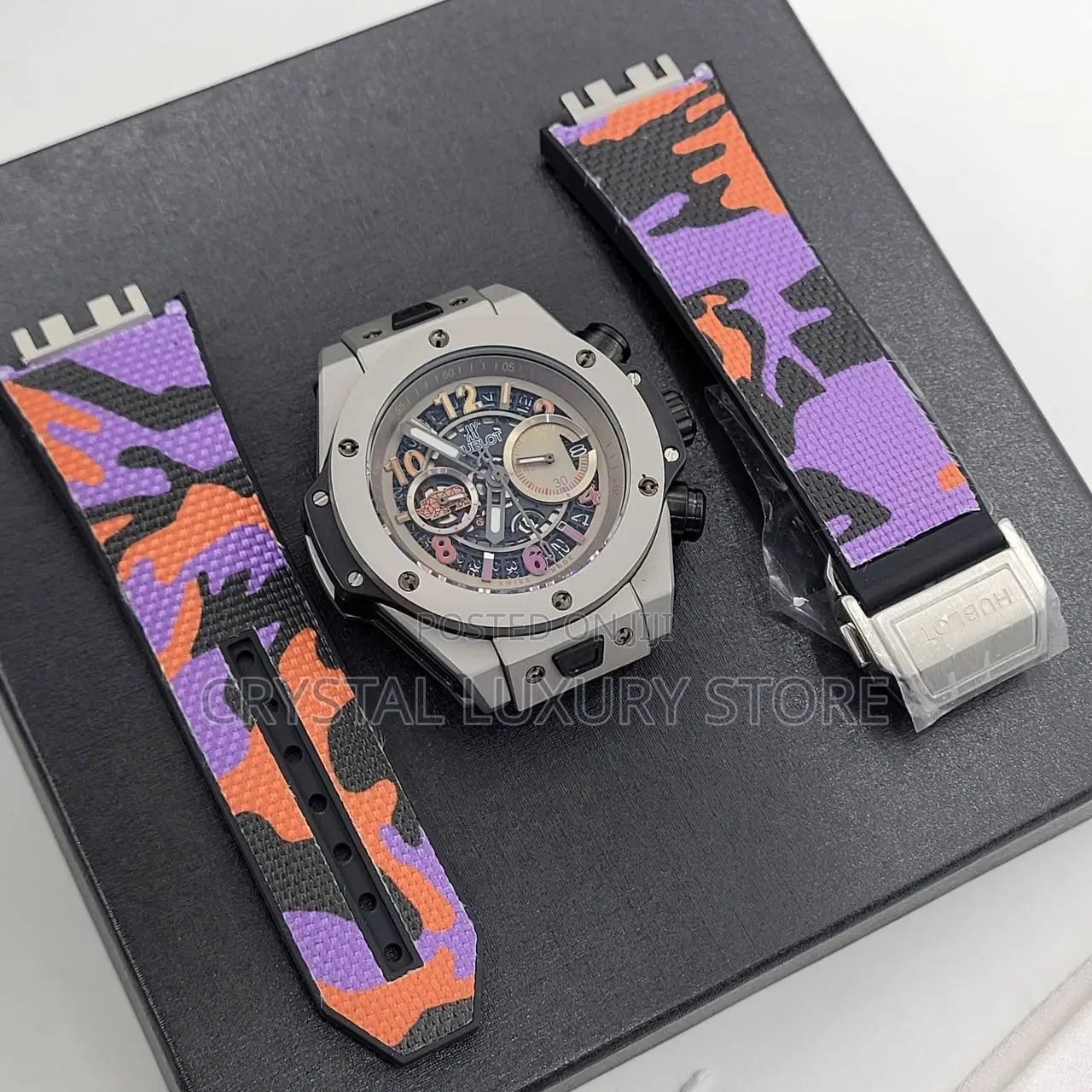 Rolex Quality Luxury Men Rubber Strap Wristwatch