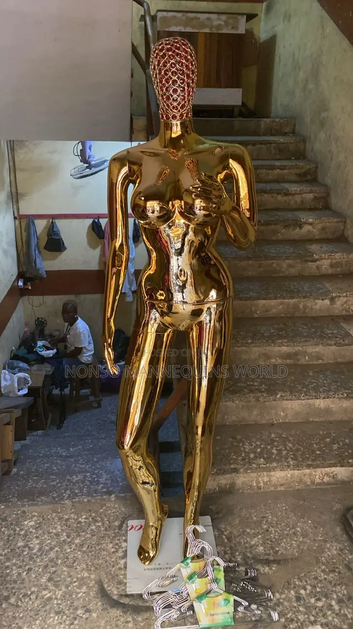 Net Head Gold Chrome Female Size 12 Mannequin