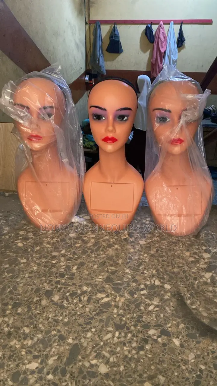 Plastic Long Heads Mannequin Heads for Wig Displays