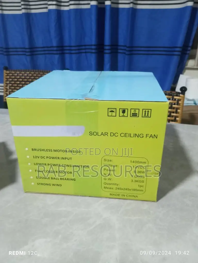 Dc Ceiling Fan With Long Blade and Remote Control