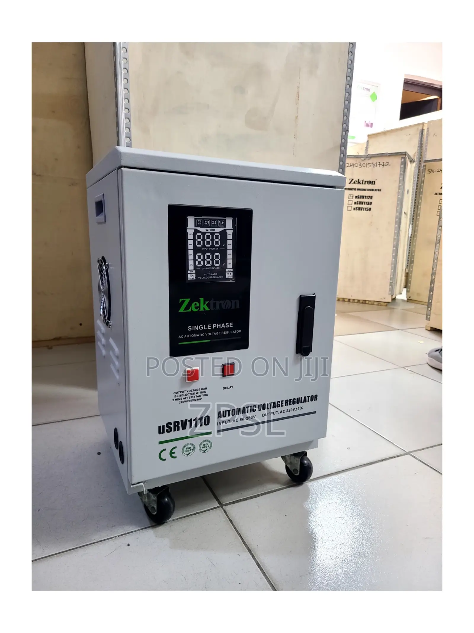 Zektron 10kva Servo Voltage Stabilizer 80v-260v