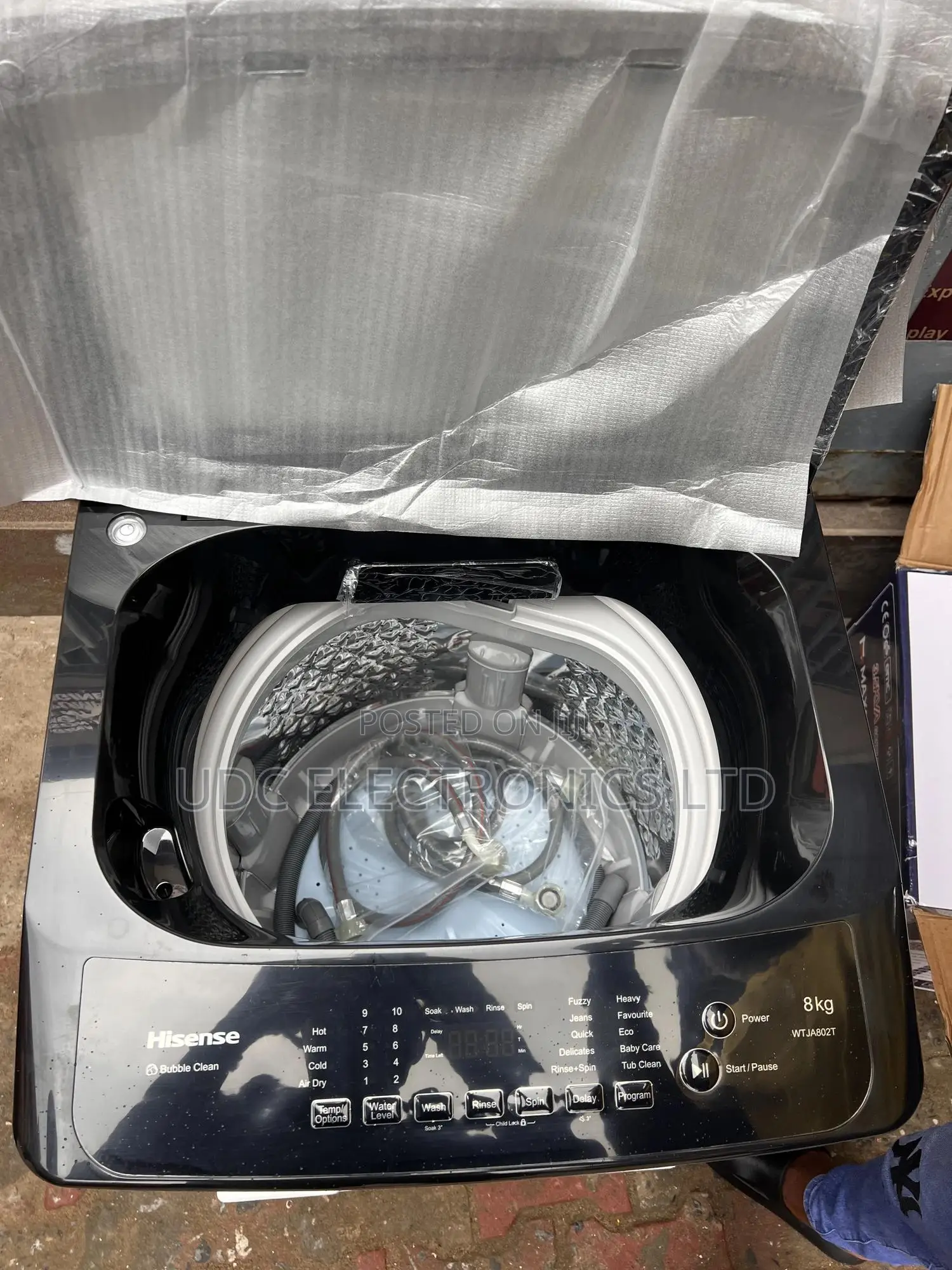 New Hisense 8kg Upright Washing Machine