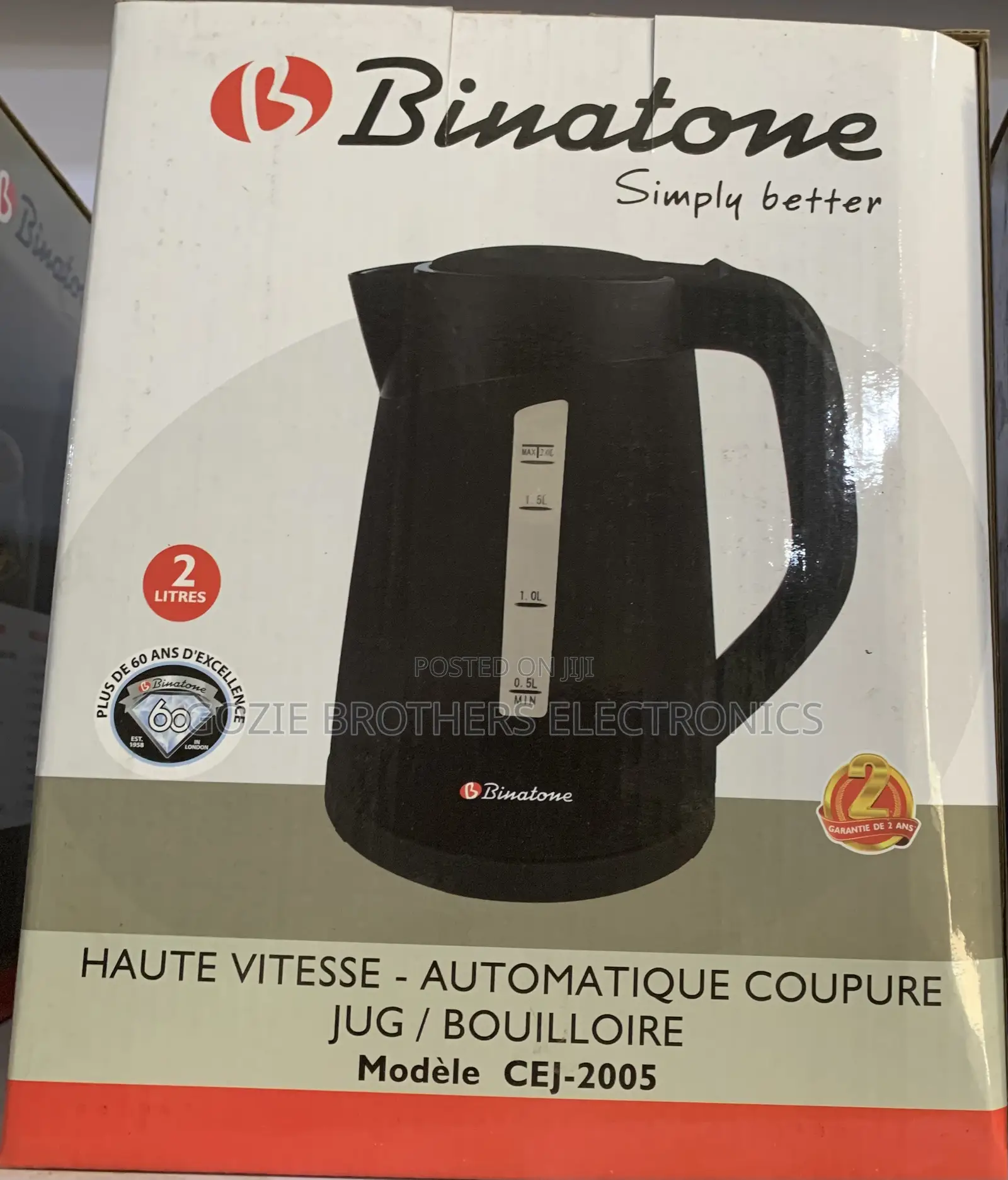 Binatone 2 Liters Electric Water Kettle (Cej-2005)