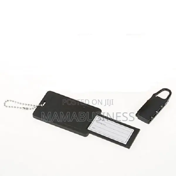 2 IN 1 Travel Security Kit, Combination Lock + Name Tag