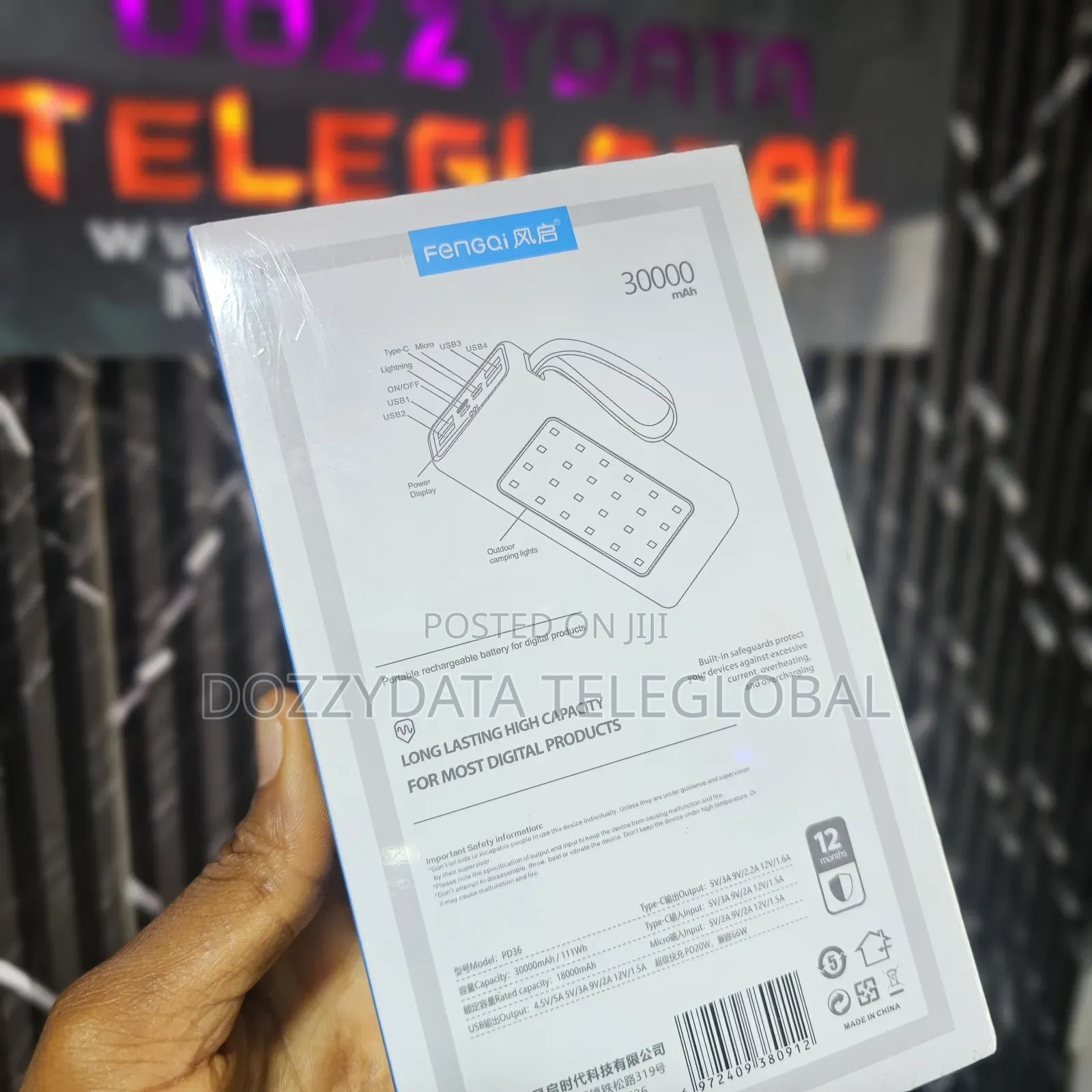 Fengqi 30000mah 66w Powerbank Pd36