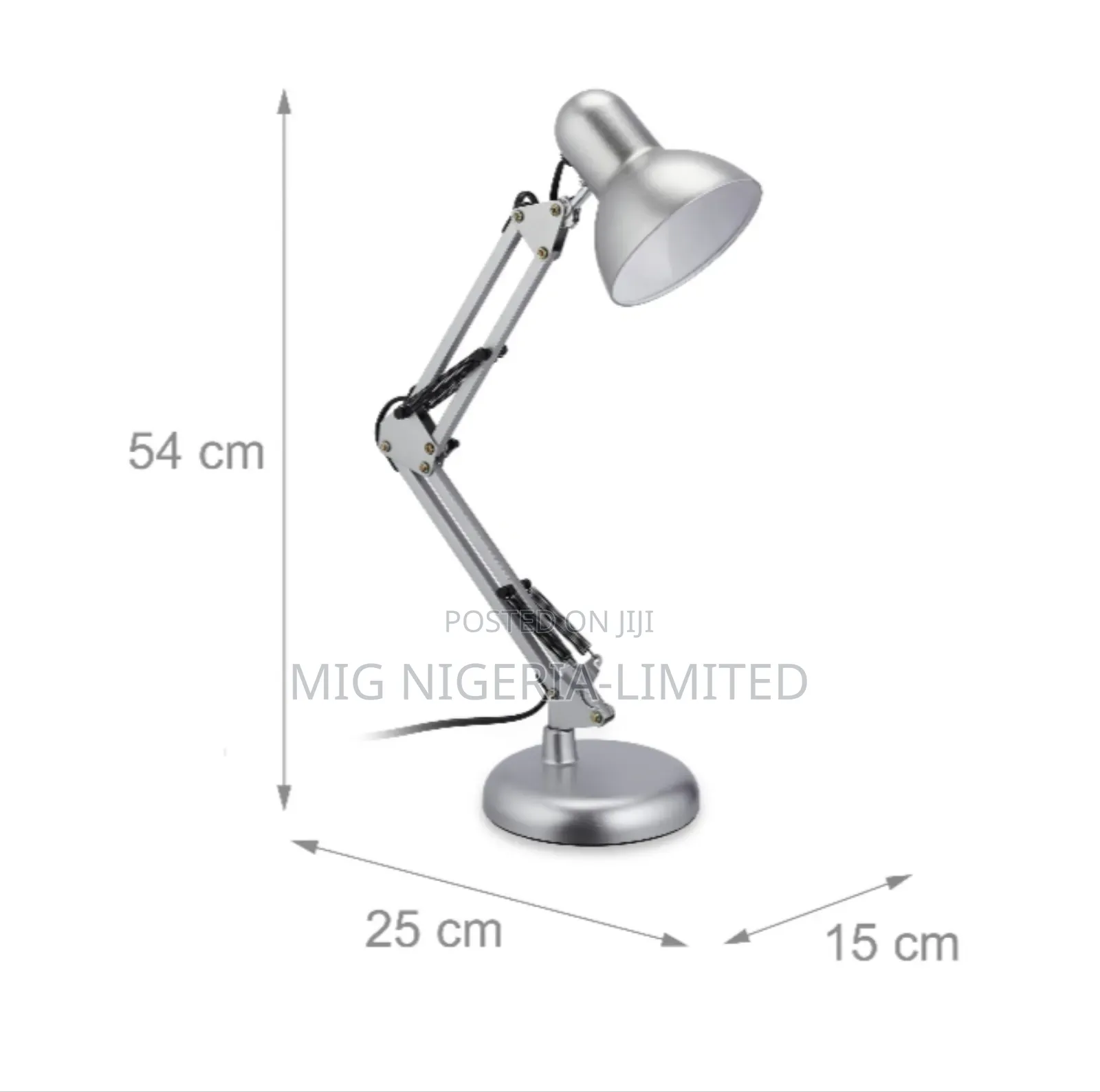 Colours Steel Swing Arms Desktop Reading Table Lamp