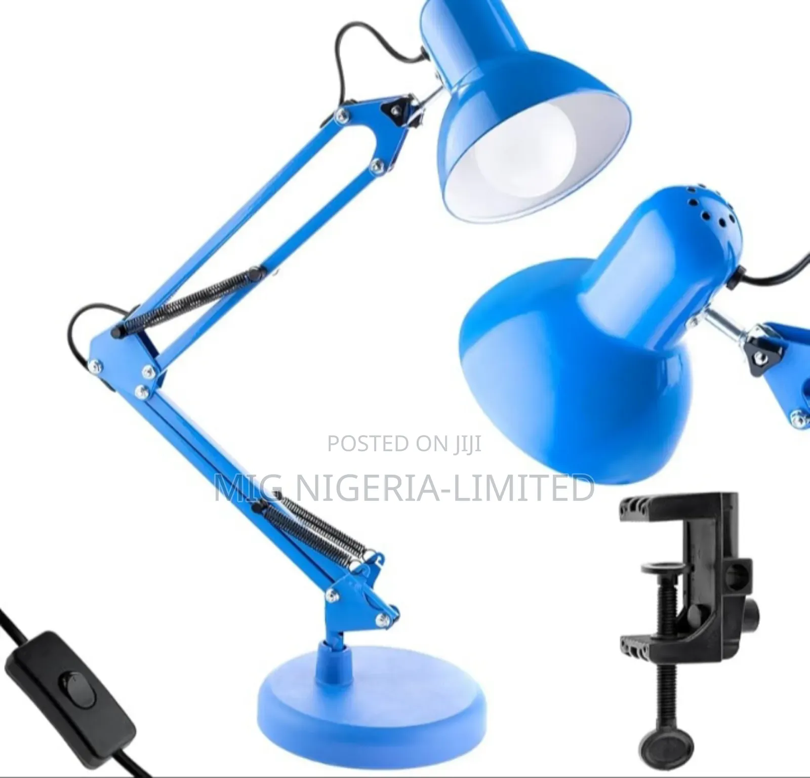 Colours Steel Swing Arms Desktop Reading Table Lamp