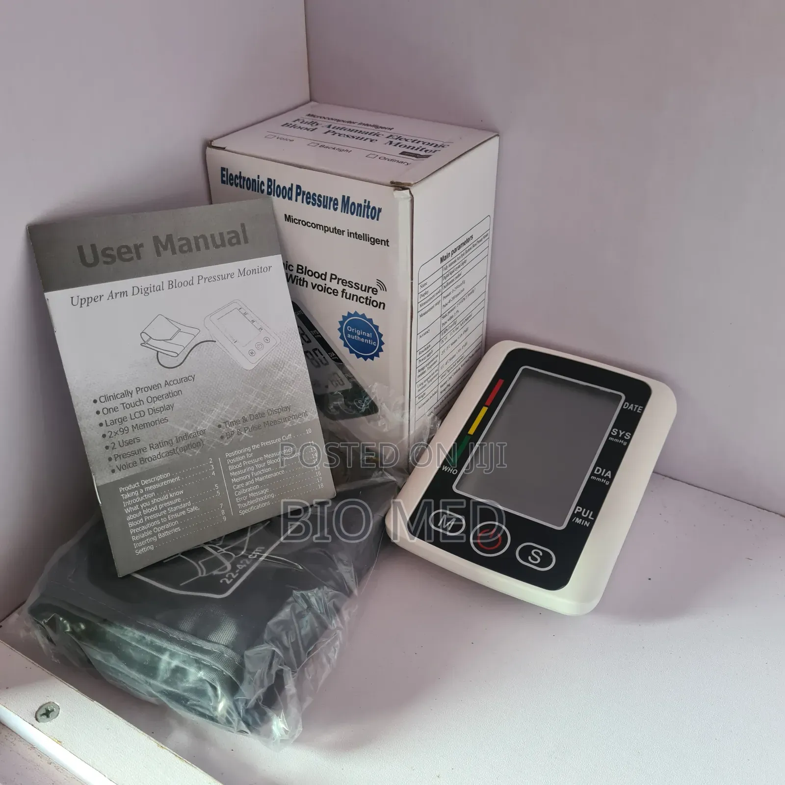 Medical Upper Arm Blood Pressure Monitors Voice Automatic