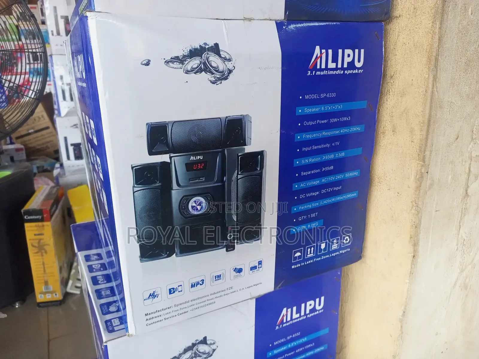 AILIPU Multimedia Speaker With Big Subwoofer