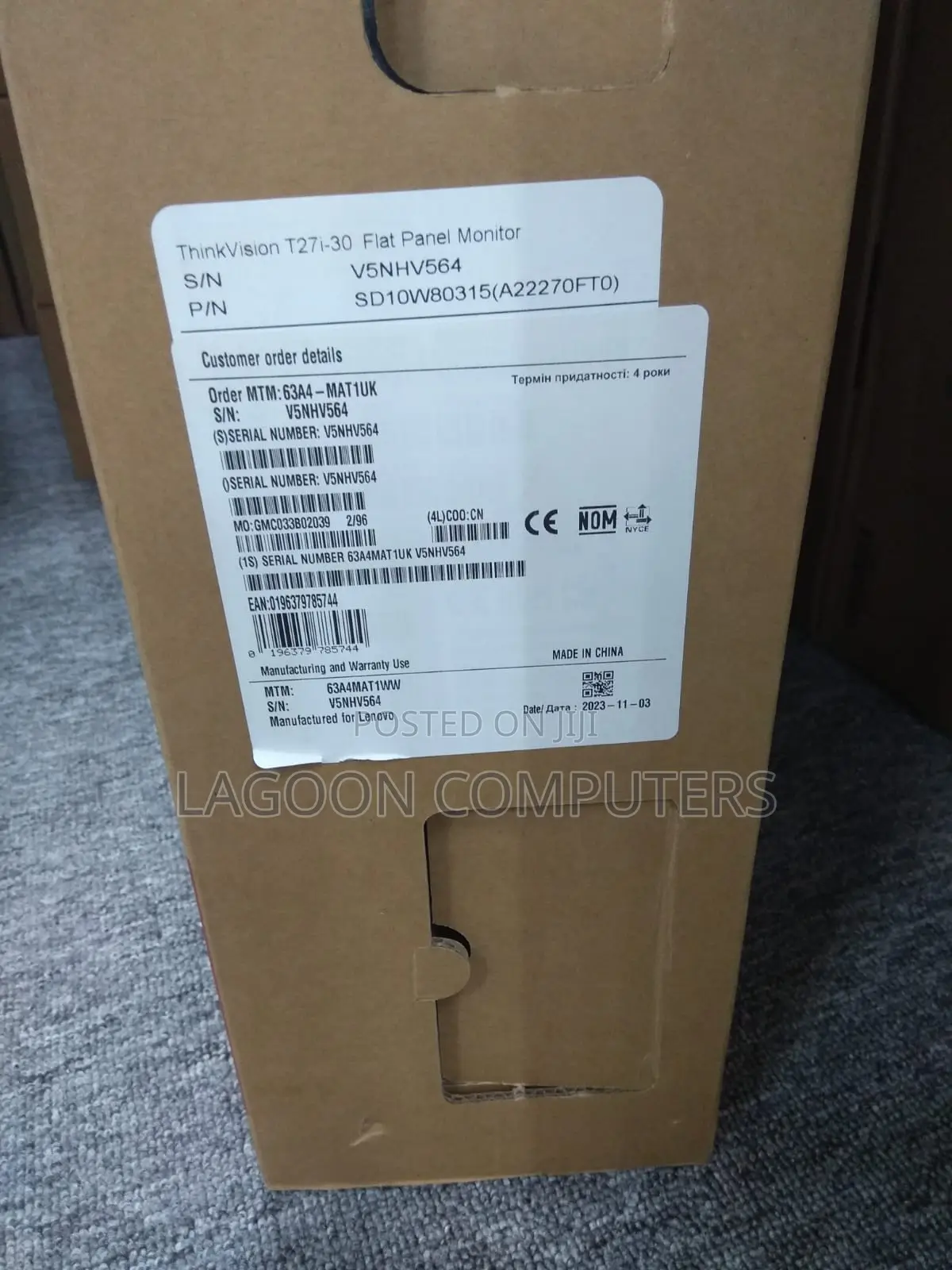 Thinkvision T27i-30 27" FHD Monitor