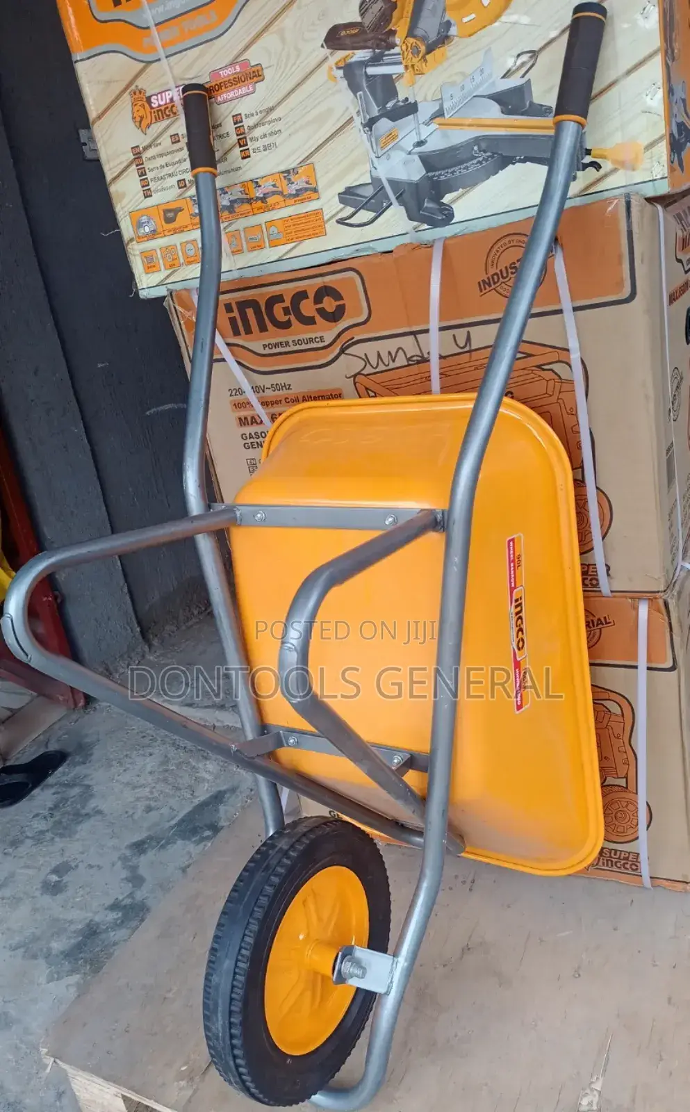 Galvanised Ingo 160kg Heavy Duty Wheel Barrow 90l
