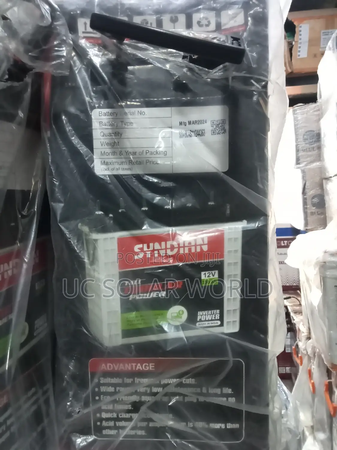 Syndian 230ah 12v Tall Tubular Battery