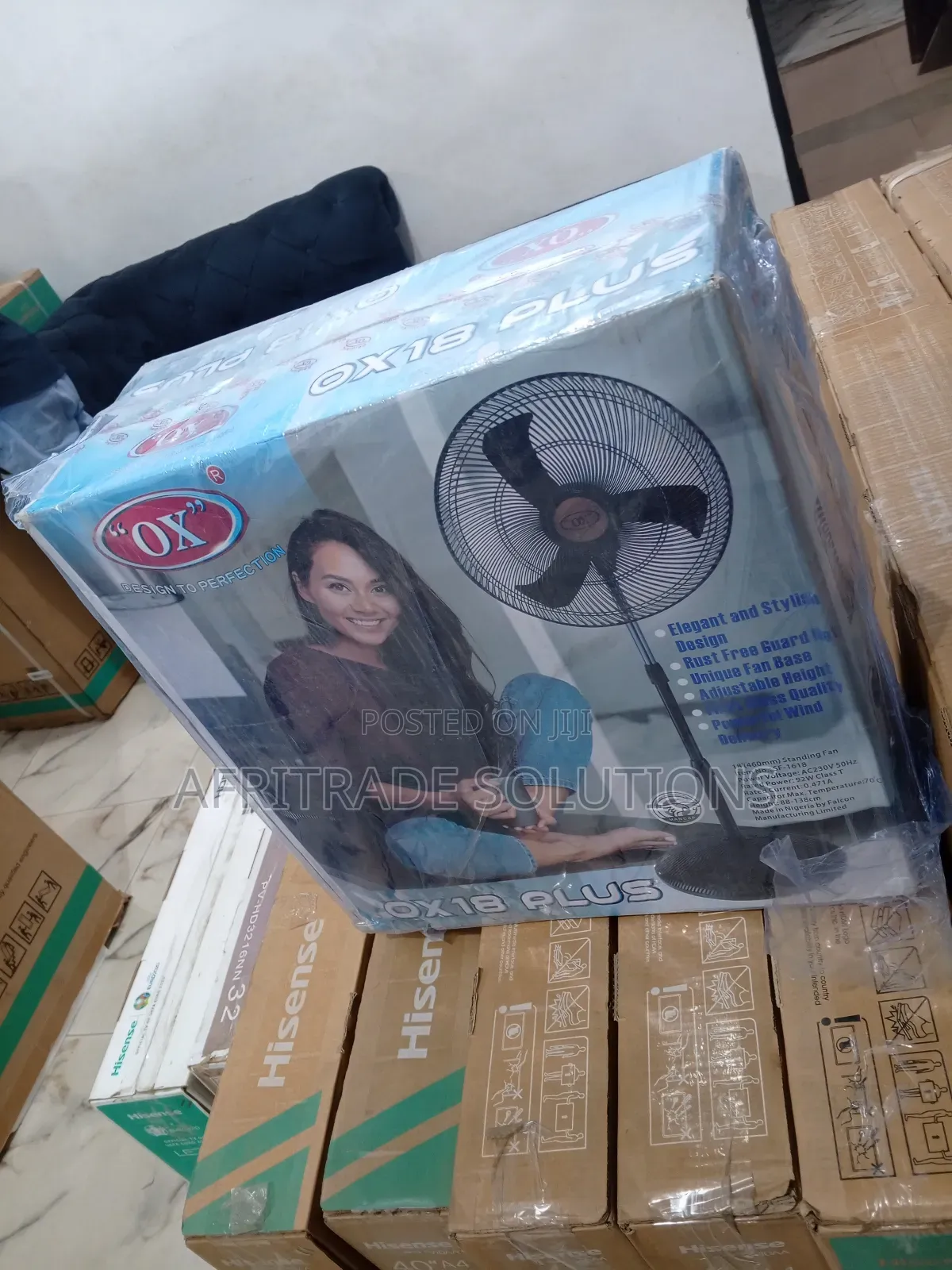 Ox Non-Rechargeable Fan- 18 Inch_safe to Use