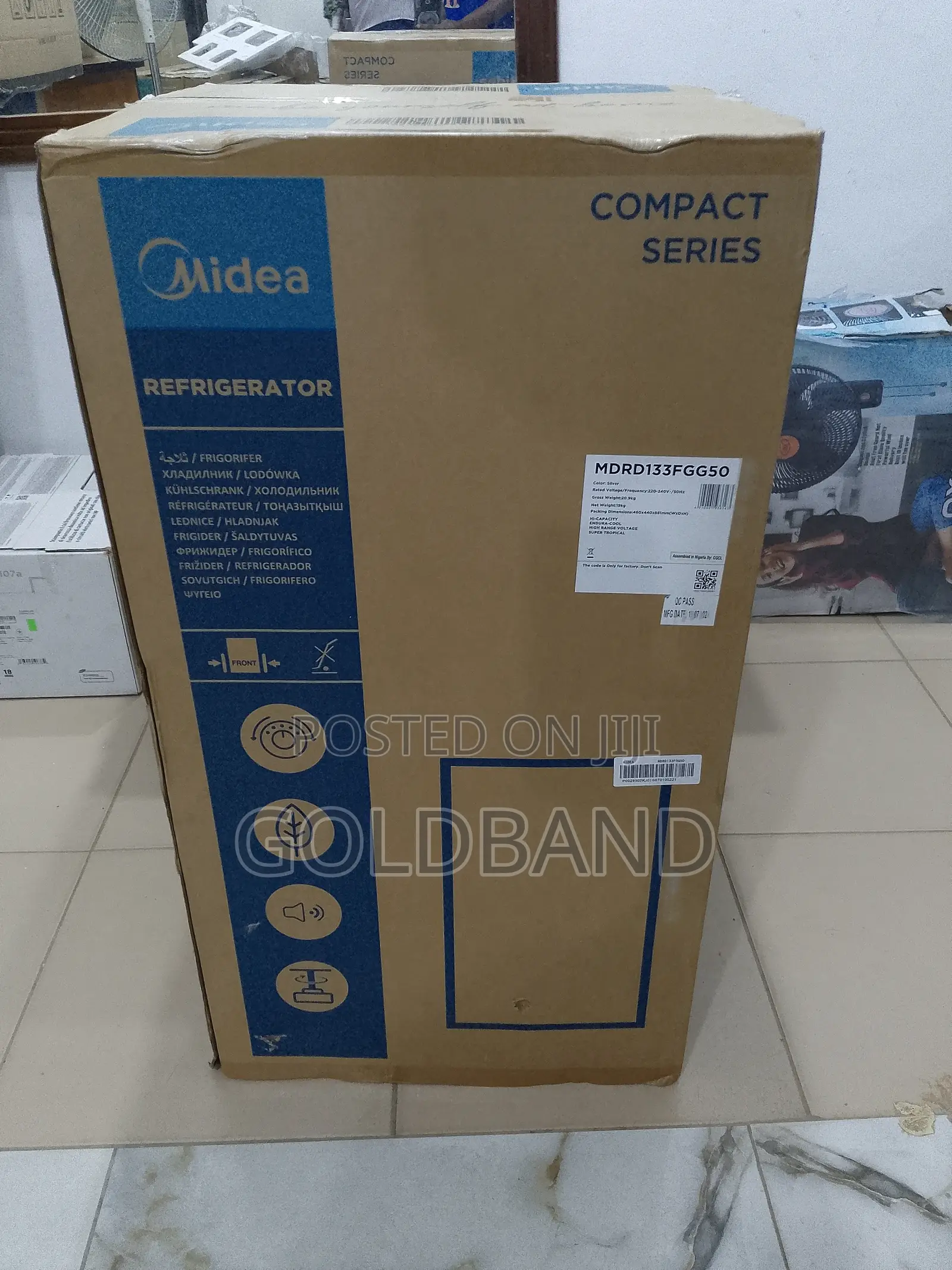 Reliable Midea Single Door Refrigerator
