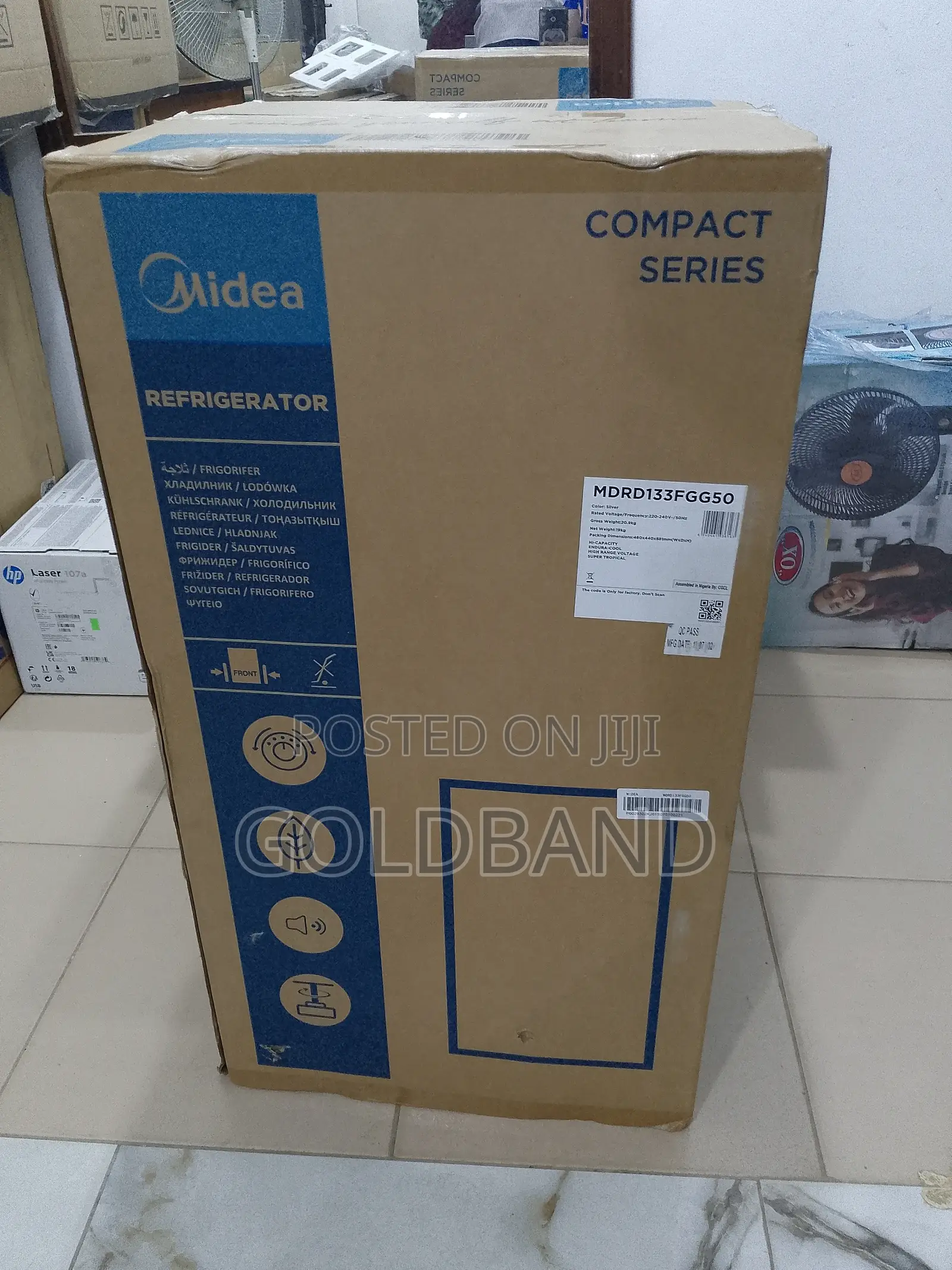 Super Quiet Midea Single Door Refrigerator