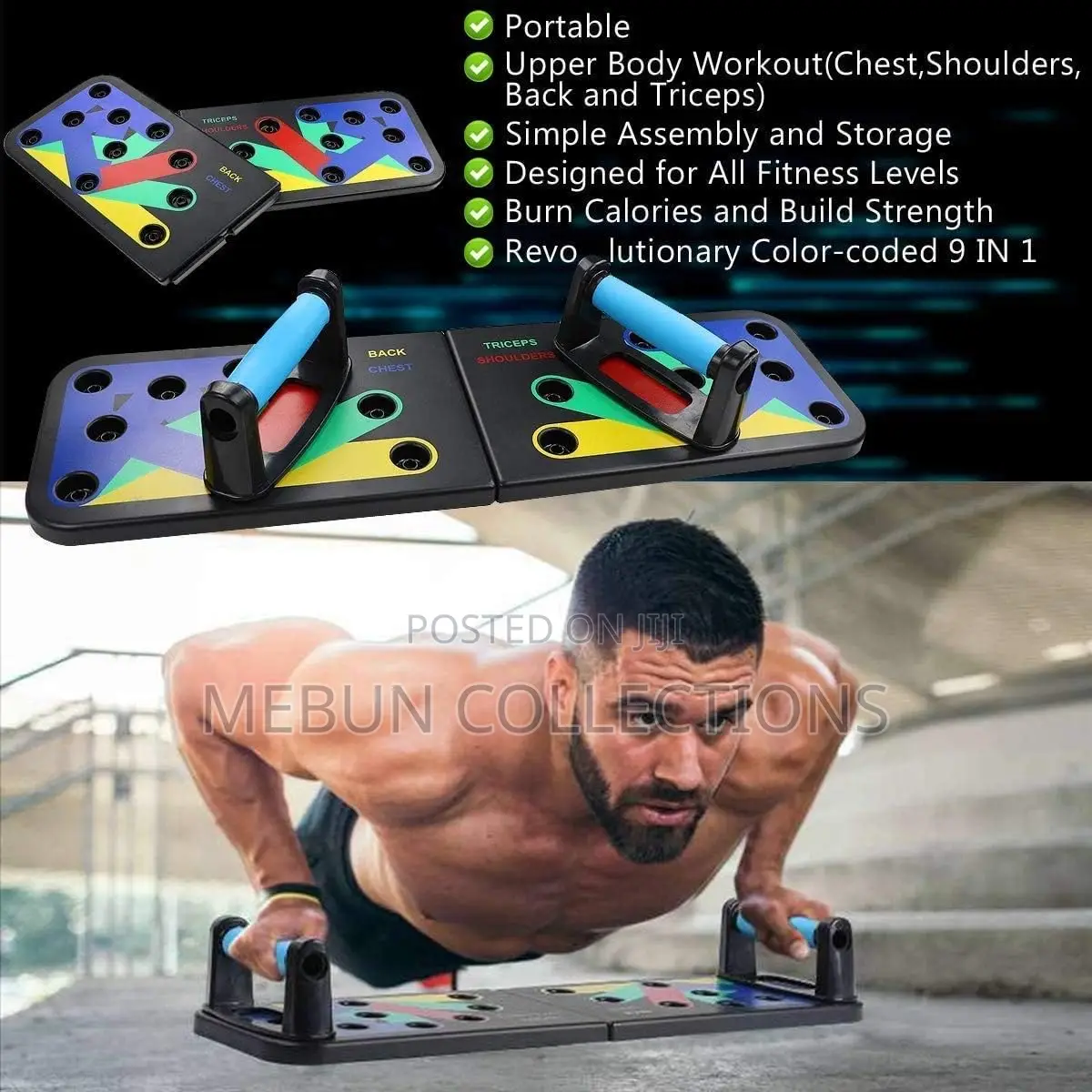 9 in 1 Home Exercise Push Up Bars Stand