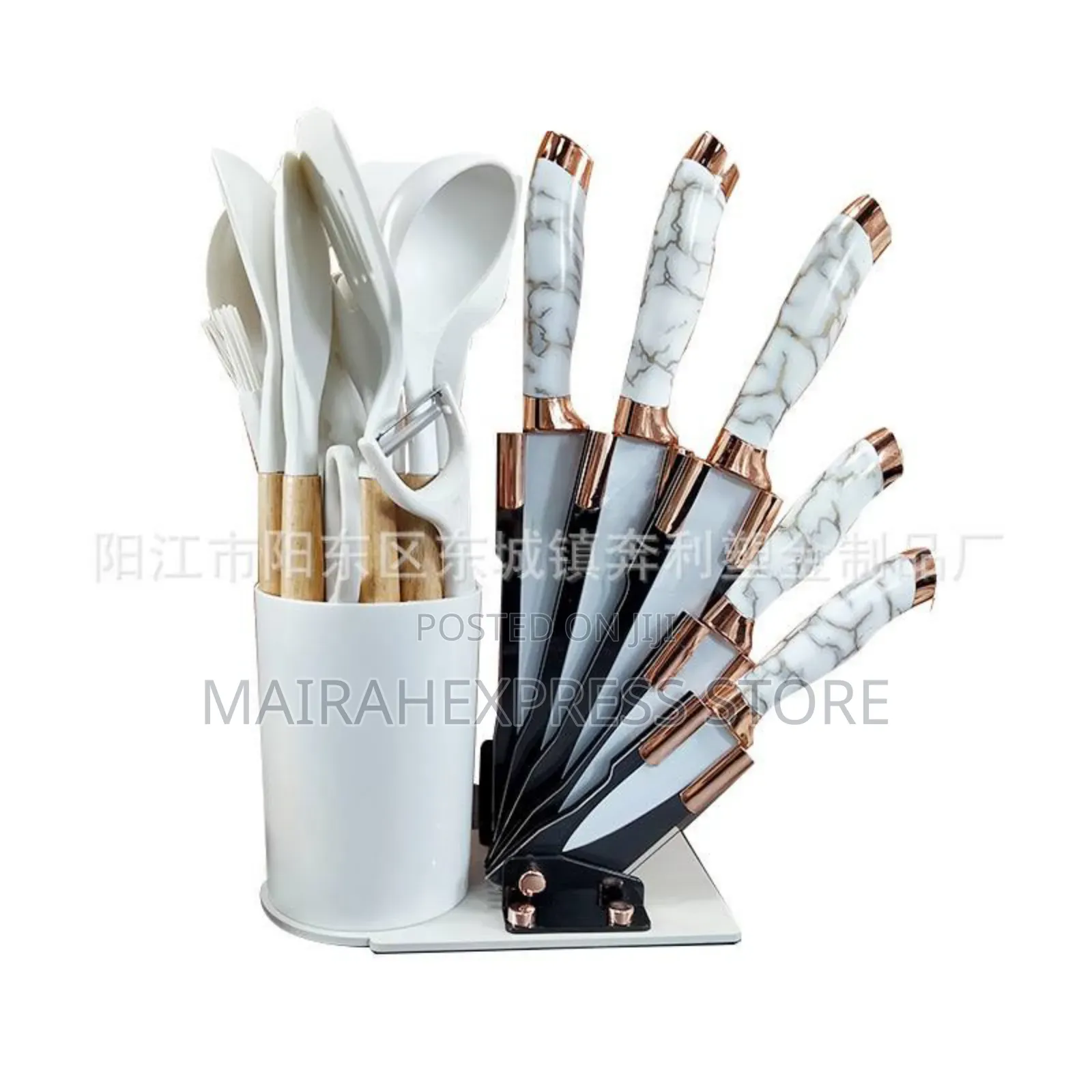 19pcs Quality Cooking Spoon/Chopping Board Knife Set