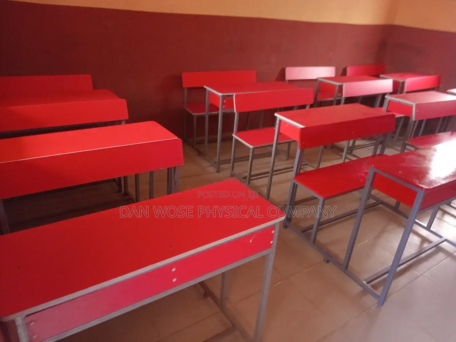 Desk and Seat Jointed for School