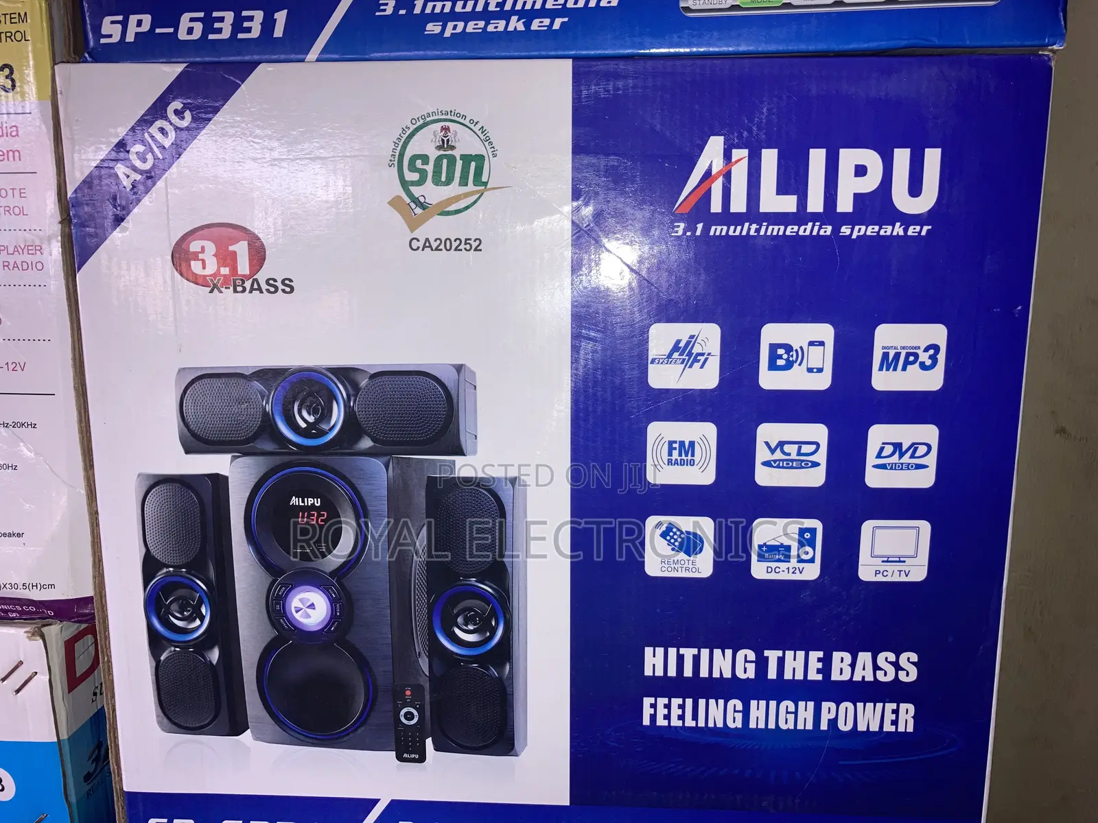 AILIPU Multimedia Speaker With Remote Response and Big Bass