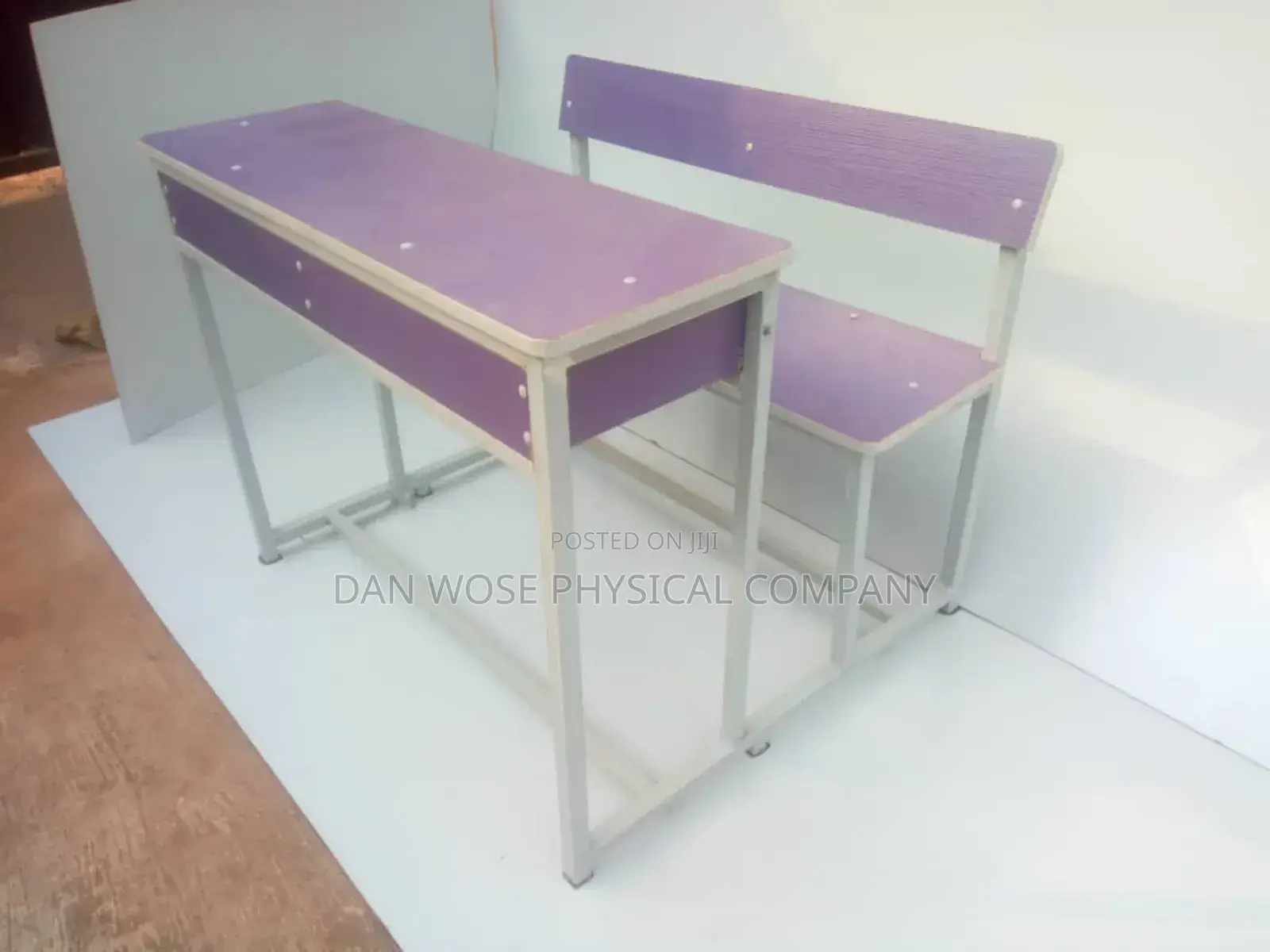 School Double Desk and Seat Jointed